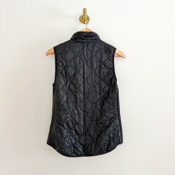 J. Crew Primaloft Filled Quilted Zip Up Puffer Vest Black XS - Picture 2 of 9